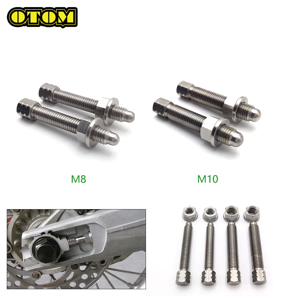 Motorcycle Universal M8 M10 Chain Adjuster Bolt Stainless Steel For KTM CRF YZF KXF RMZ 125 250 300 350 450 Pit Dirt Bike Part