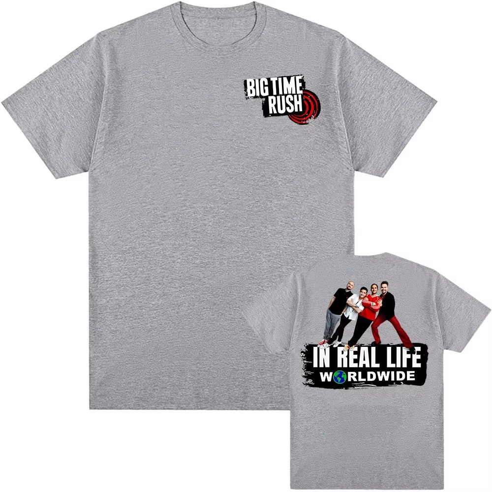 في الحياة الحقيقية في جميع أنحاء العالم وقت كبير راش تي شيرت القطن الصيف جولة الرقبة بلايز للذكور أزياء قصيرة الأكمام تي شيرت الرجال #4