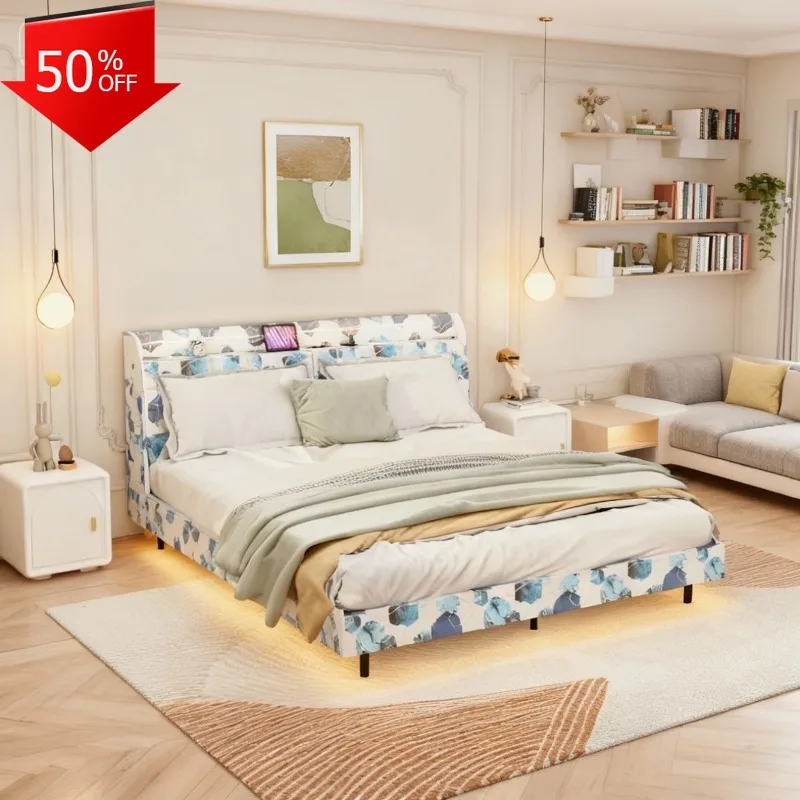 Retractable Wall Bed Frame Queen Jelly Beds Full Bedroom Furniture Home Lit Double Bed Base Convertible Sofa Cama King Headboard