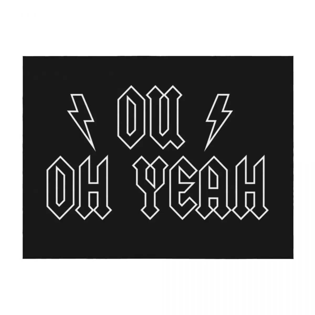 

OU Oh Yeah Throw Blanket Thermal Blankets For Sofas Flannel Bed covers Blankets