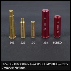 Hunting Rifle Red Dot Laser Brass 7mm 8mm 40 45CAL Cartridge Bore Sighter 12GA Laser Collimator Boresight Scope