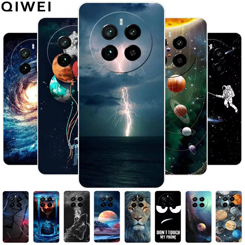 For Realme 12 Pro+ 5G Case Cartoon Lions Wolf TPU Soft Silicone Phone Back Cover for Realme 12 Pro Plus 5G Protective Capa Clear
