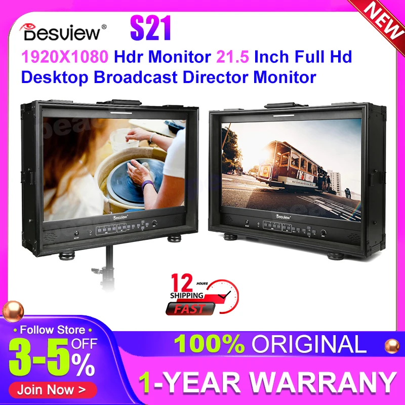 Desview Bestview S21 Hdr Monitor 21.5 Inch  1920X1080 Full Hd Desktop Broadcast Director Monitor