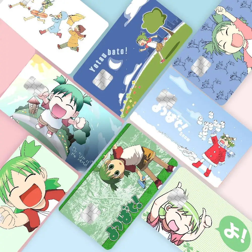 Y-yotsuba Anime Anime Spend or Save Funny Shell On Off Ultra Thin No Fade Sticker Skin Cover Film for Debit Credit Card