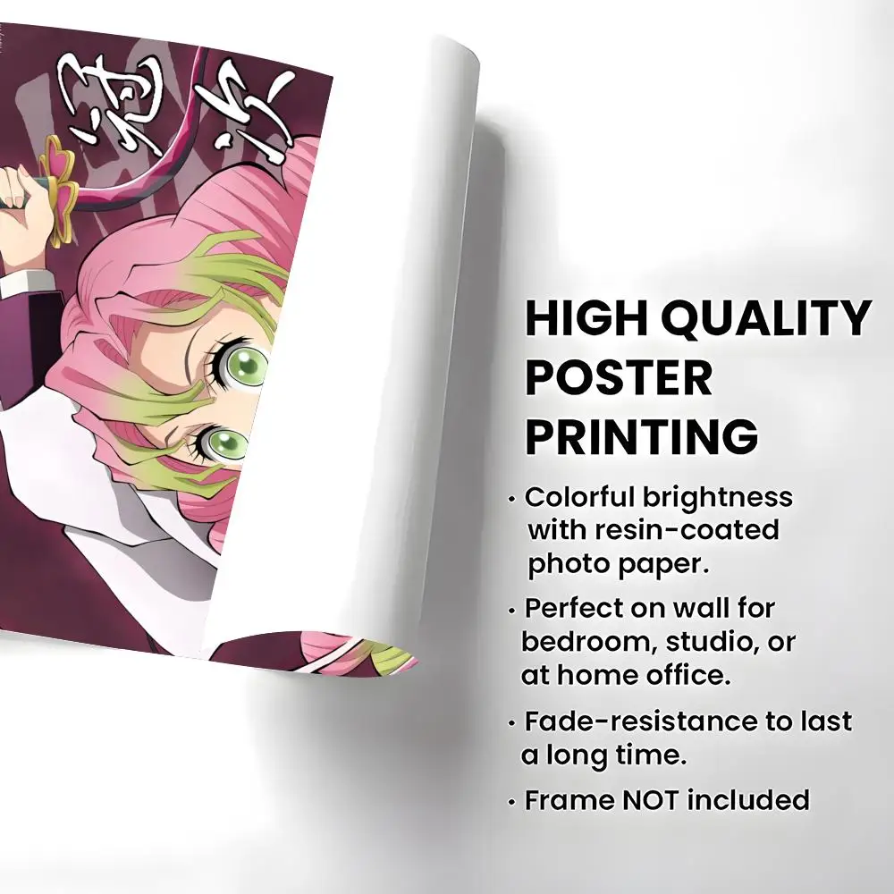 Character Kanroji Mitsuri Poster High-definition  poster stickers, suitable for bedroom, living room, home decoration