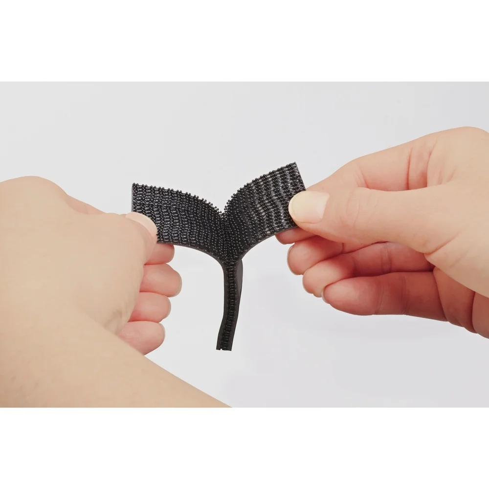 高耐久フックアンドループファスナー 10ポンド 1インチ x 4フィート 室内/屋外使用に最適 強力な粘着力 簡単施工