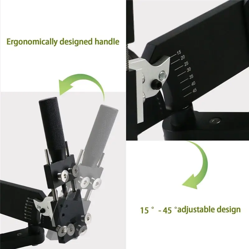 A60F-Lawn Mower Blade Sharpener 15°-45° Adjustable Straight Type Mower Blade Sharpener Lawn Mower Tools