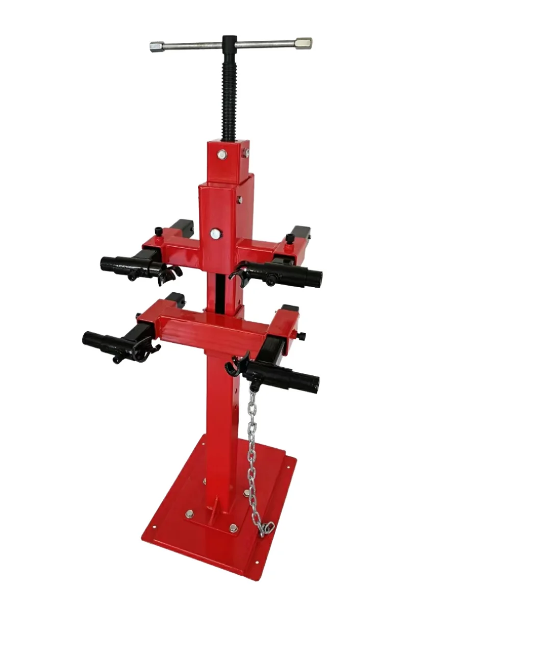 Floor Mounted Screw Type Coil Spring Press Stand Shock Absorber Spring Compression Tool for Car Suspension Repair Work