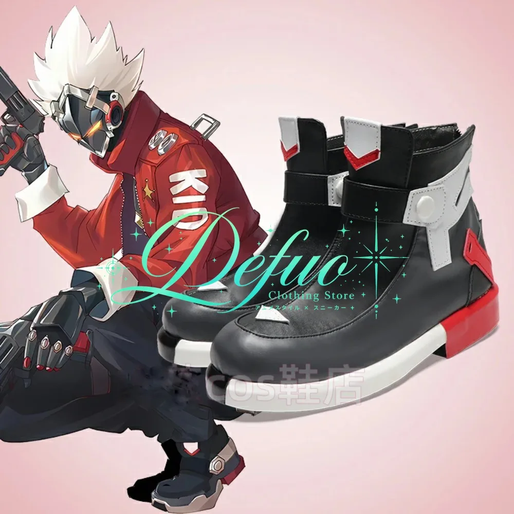 Anime Billy The Kid Cosplay Shoes Boots Game Halloween Party Role Playing Costumes Props for Men Women