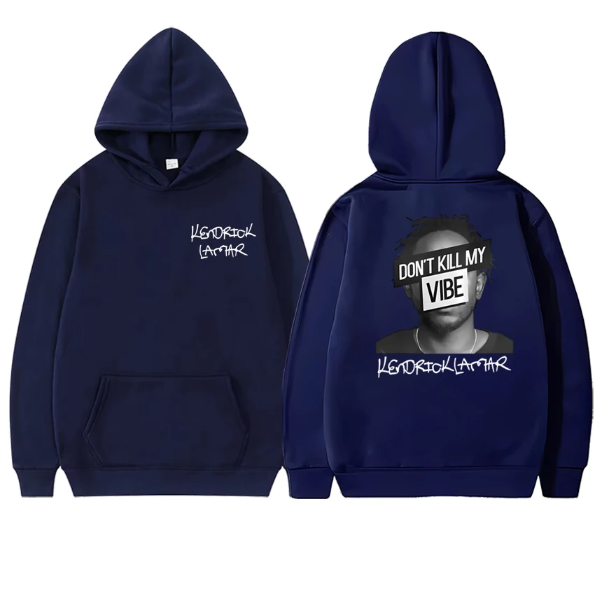 عالية الجودة كندريك لامار الهيب هوب خمر مزدوجة الوجهين المطبوعة الشارع الشهير الرجال النساء الصوف هوديي غير رسمي للجنسين فاسق البلوفرات