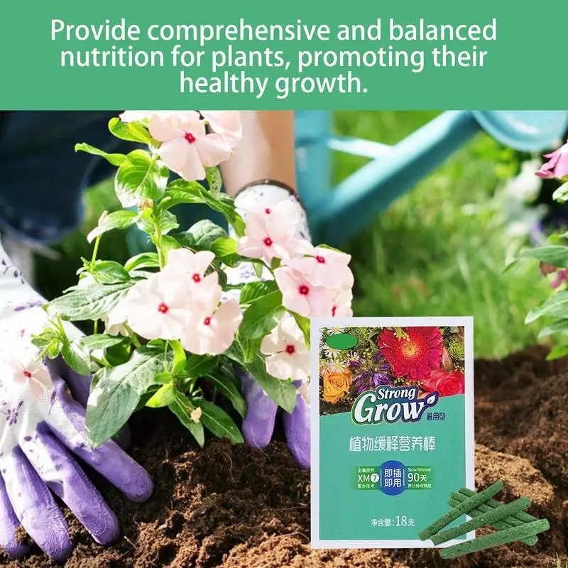 Plant Growth Enhancer Universal Potted Plant Stick Plant Growthing Fertilizer For Beginner Expert Gardener For Roses Pothos