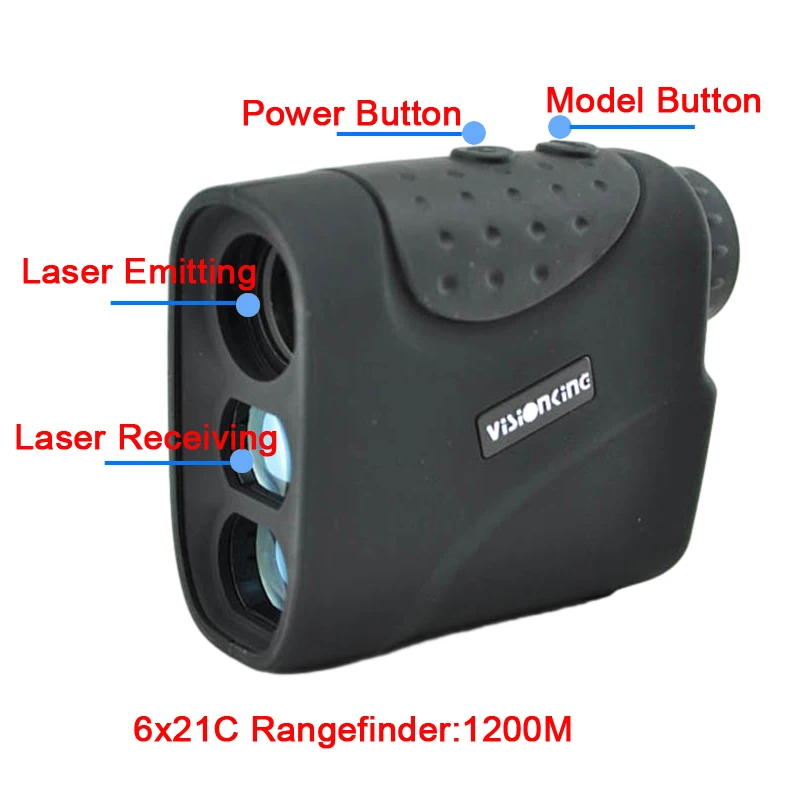 Visionking Golf 6x21 Laser Rangefinder 1200m Distance Meter with Flag-Lock For outdoor Hunting Measurement Waterproof Monocular