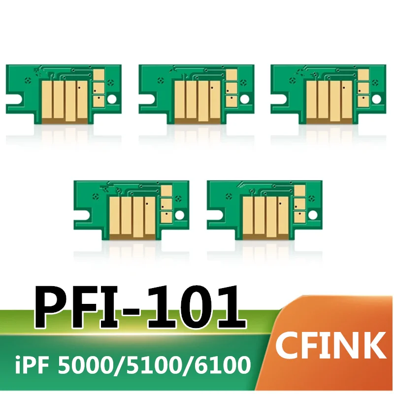 PFI-101 103 PFI101 101 103 Permanent Cartridge Chip For Canon iPF 5000 5100 6100 Printer Chips