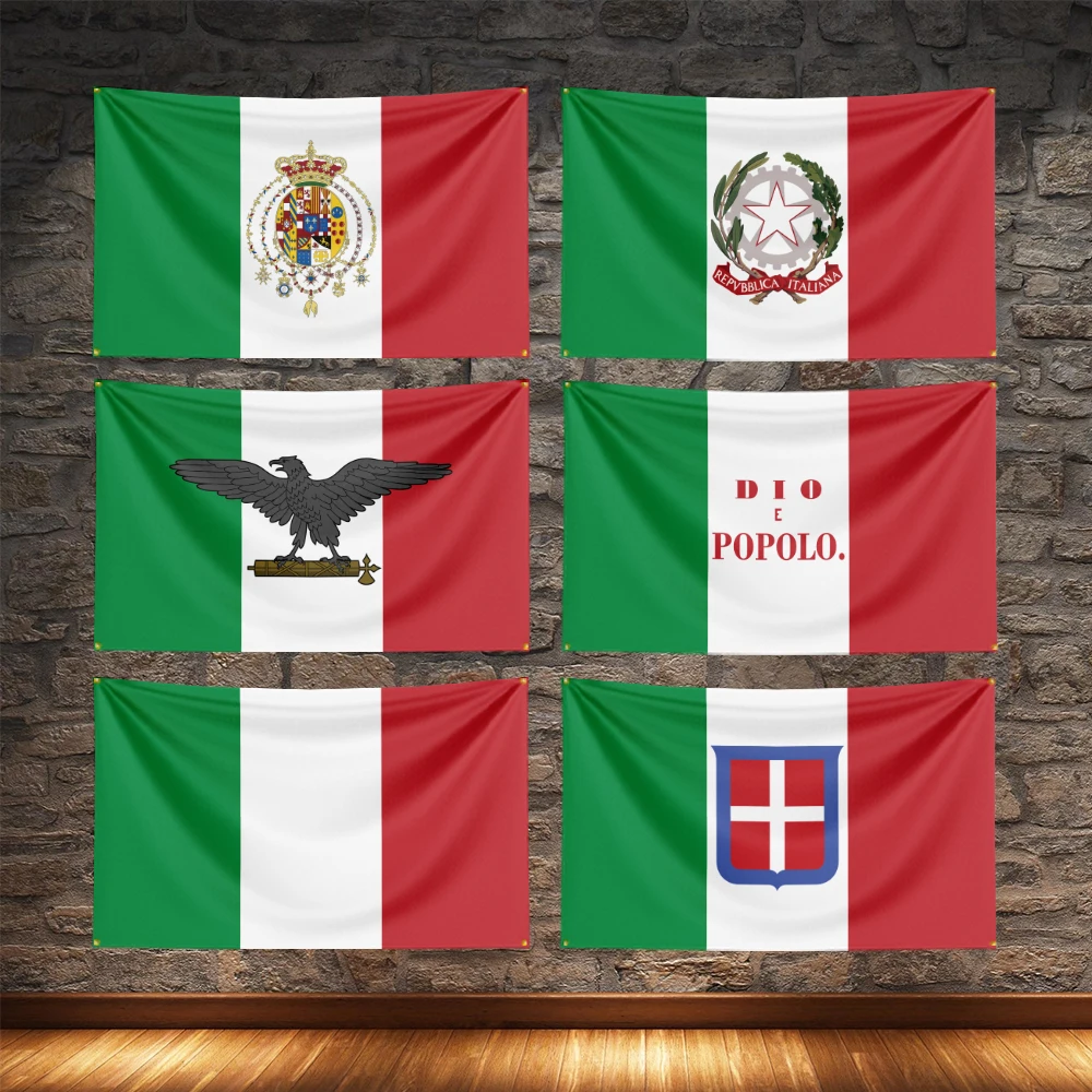 

Single-sided printing of the Italy flag wall decoration