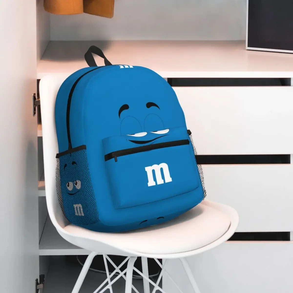 Candy M and M Chocolate Meme Student Backpack School Bag Hiking Travel Daypack for Boys Girls Fashion Bookbag Shoulder Bags