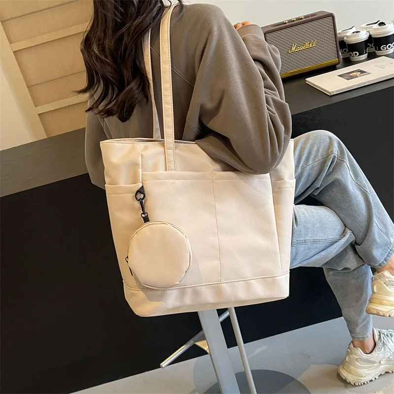 Nylon Butot Bag Women's New Large Capacity Handheld Classroom Commuter Bag for this Year College Student Computer Shoulder Bag