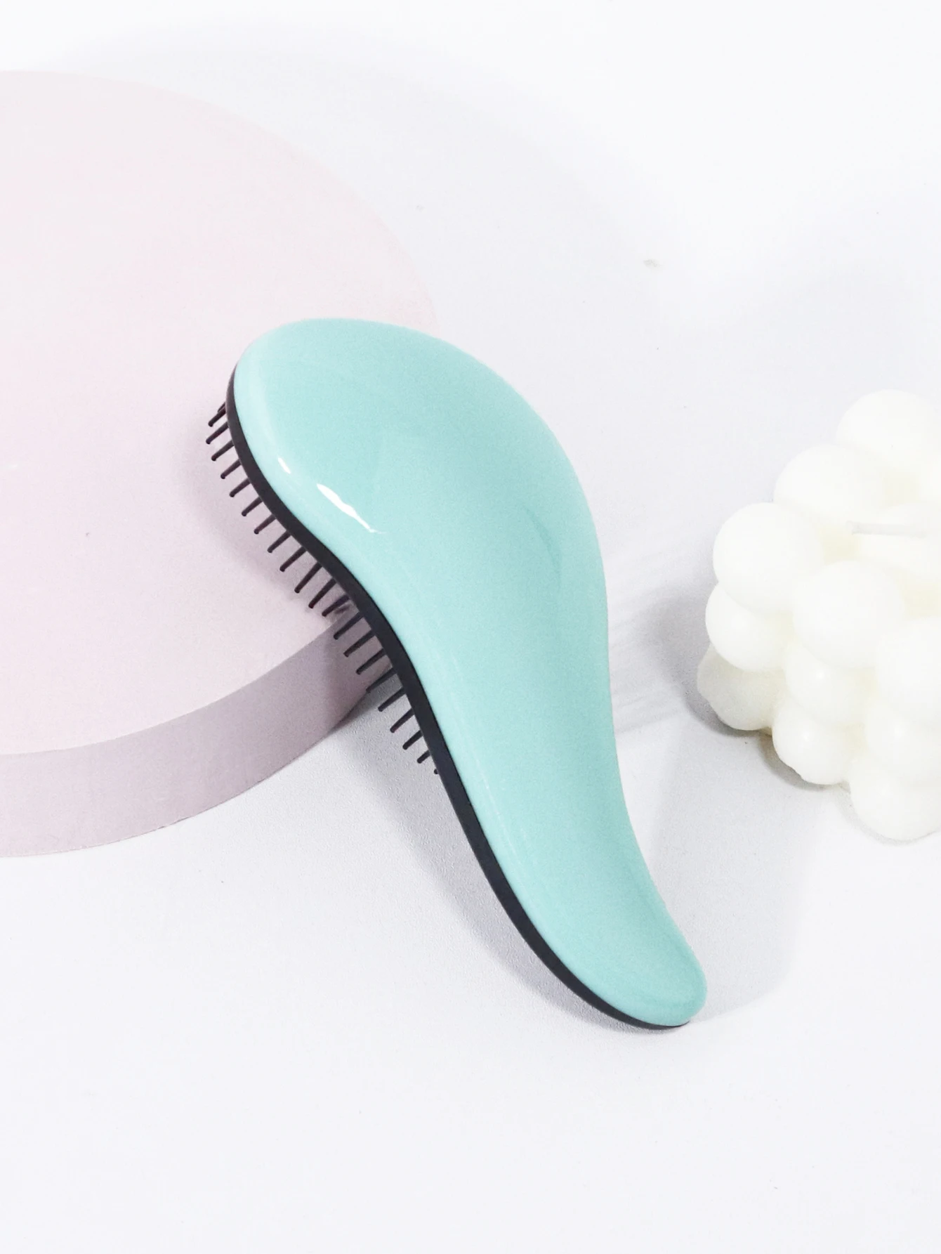 Solid Color Anti-Static Massage Brush, Soft Nylon Hair Brush, Suitable for Both Dry and Wet Use