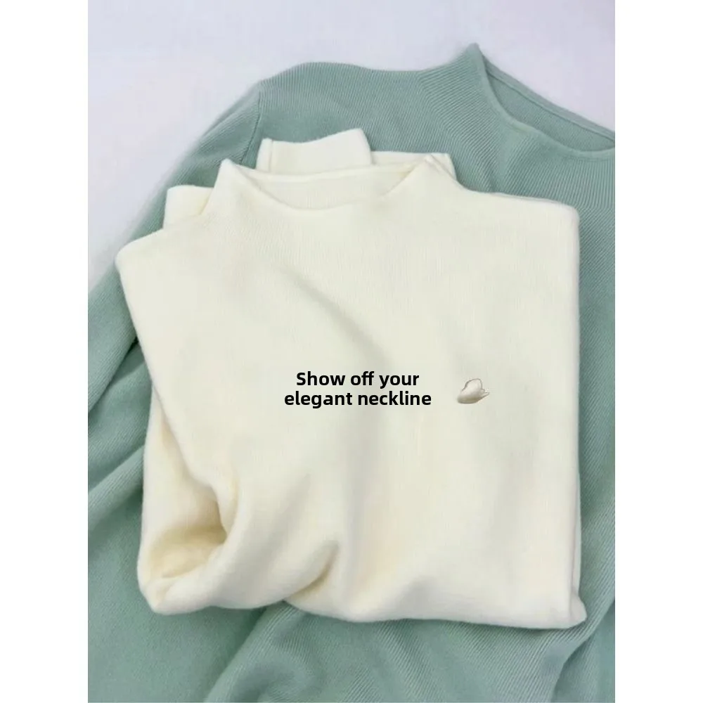 Suéter F Slim Fit Quente de Tricô com Gola Alta, Csa Base Versátil e Moderna para Outono/Inverno