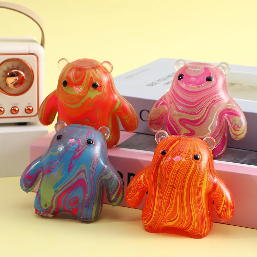 Cute Bear Malt Candy Extrudable Toy - Stress Relief and Pressure Release Toy - Perfect Gift for Friends