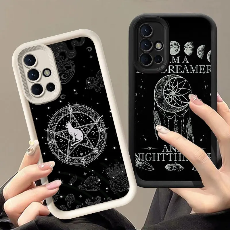 Witches Moon Cat Mystery Sky Eye Stairs Soft Silicone Phone Case For Samsung Galaxy S20 S21 S23 S24 FE S22 S25 Plus Ultra