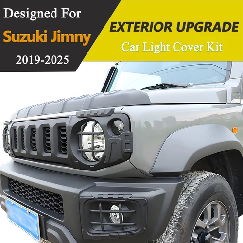 Imagen 2 del producto Kit de molduras de cubierta de luz delantera y trasera para Suzuki Jimny JB64 JB74 2019-2025, protector de luz antiniebla, decoración, accesorios de sintonización Exterior