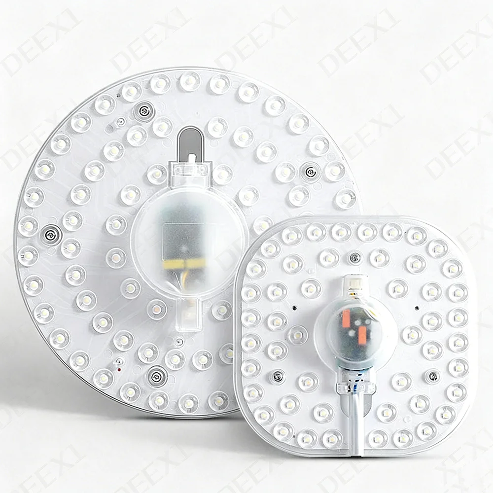 Panel de luz LED circular de 50W 36W 24W 18W 12W, lámpara circular de techo LED SMD, placa circular de luz LED, AC 220V 230V 240V.
