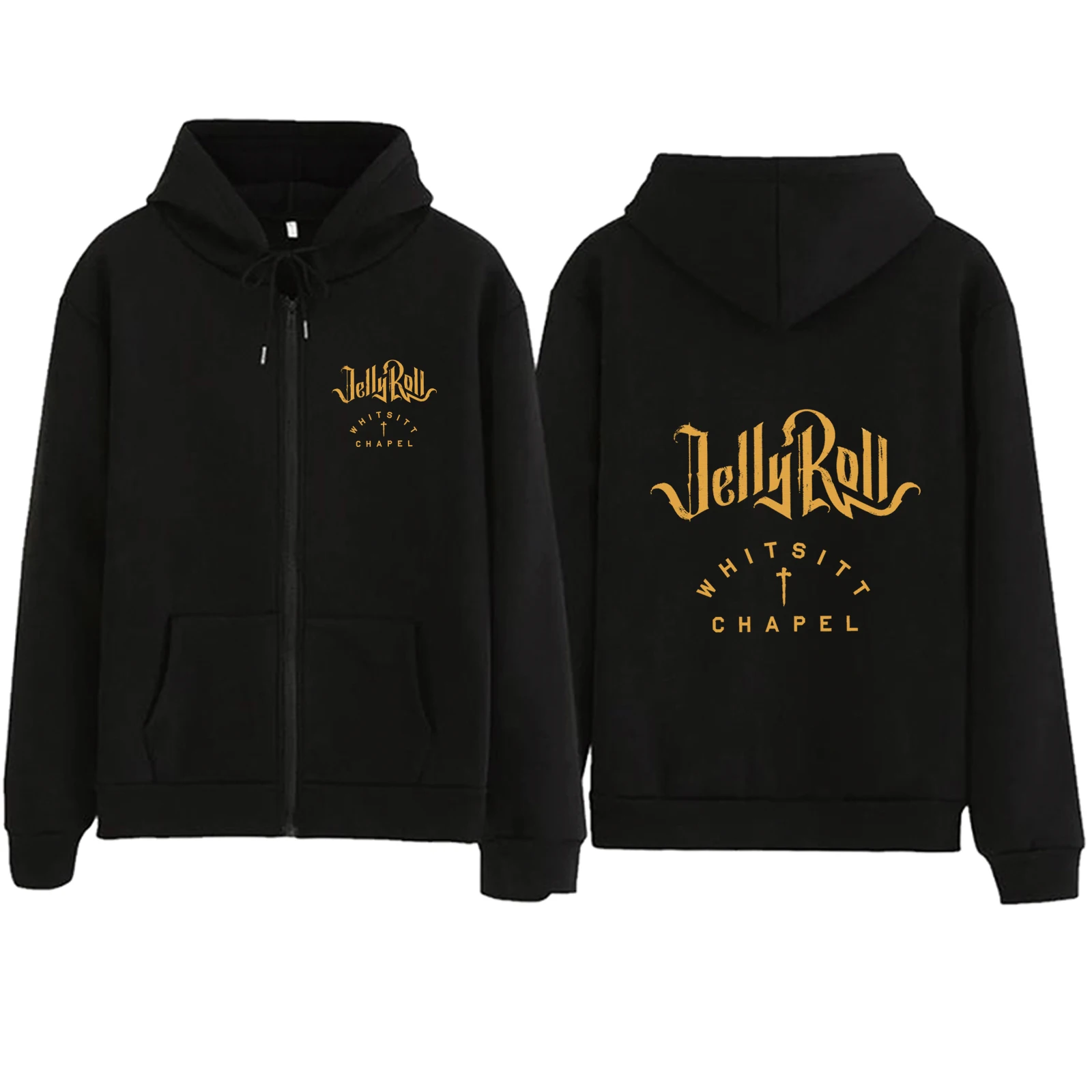 Jelly Roll Whitsitt Chapel 2024 Pullover Tops Printing Music Fans Gift Hoodie Unisex Zipper Harajuku Streetwear Sweatshirts