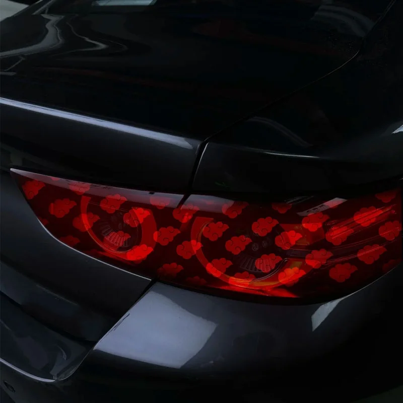 

18.89inchx11.81inch Halloween Ghost Bat Valentine's Day Love Clouds Shattered Love Car Tail Light Decorative Stickers