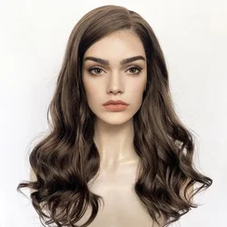 Onda de Base de seda Natural, 26 pulgadas, 200% de densidad, marrón, 5x5, cabello humano judío con BabyHair, encaje HD, cabello europeo prearrancado, sin pegamento