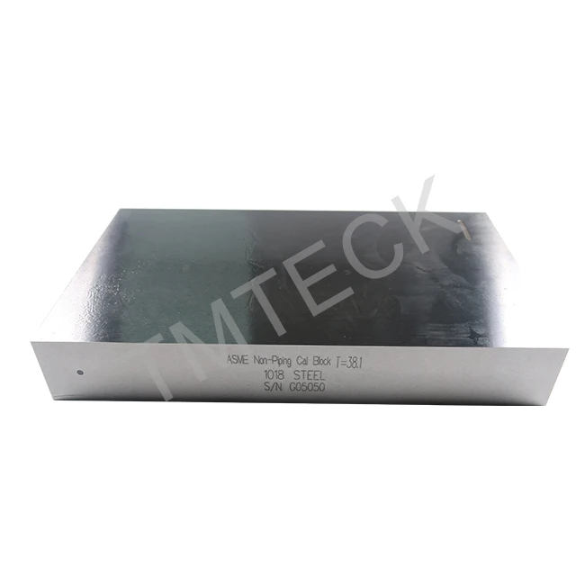 ASME BPVC-V-2015 T=.75''/1.5''/3'' Basic Ultrasonic Test Block Carbon Steel Block for ultrasonic flaw detection