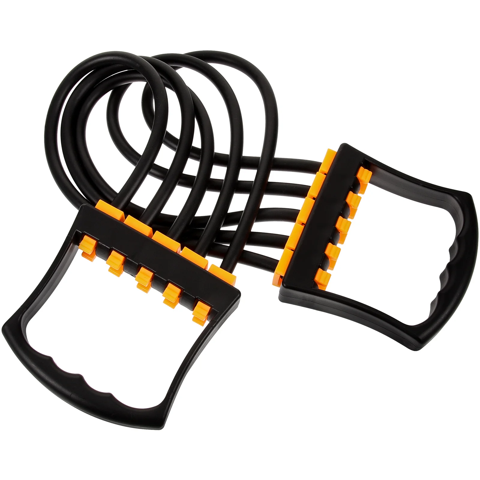 

5pcs Chest Expander Heavy Duty Fitness Pulling Band Elastic Resistance Trainer Black Random Workout Equipment