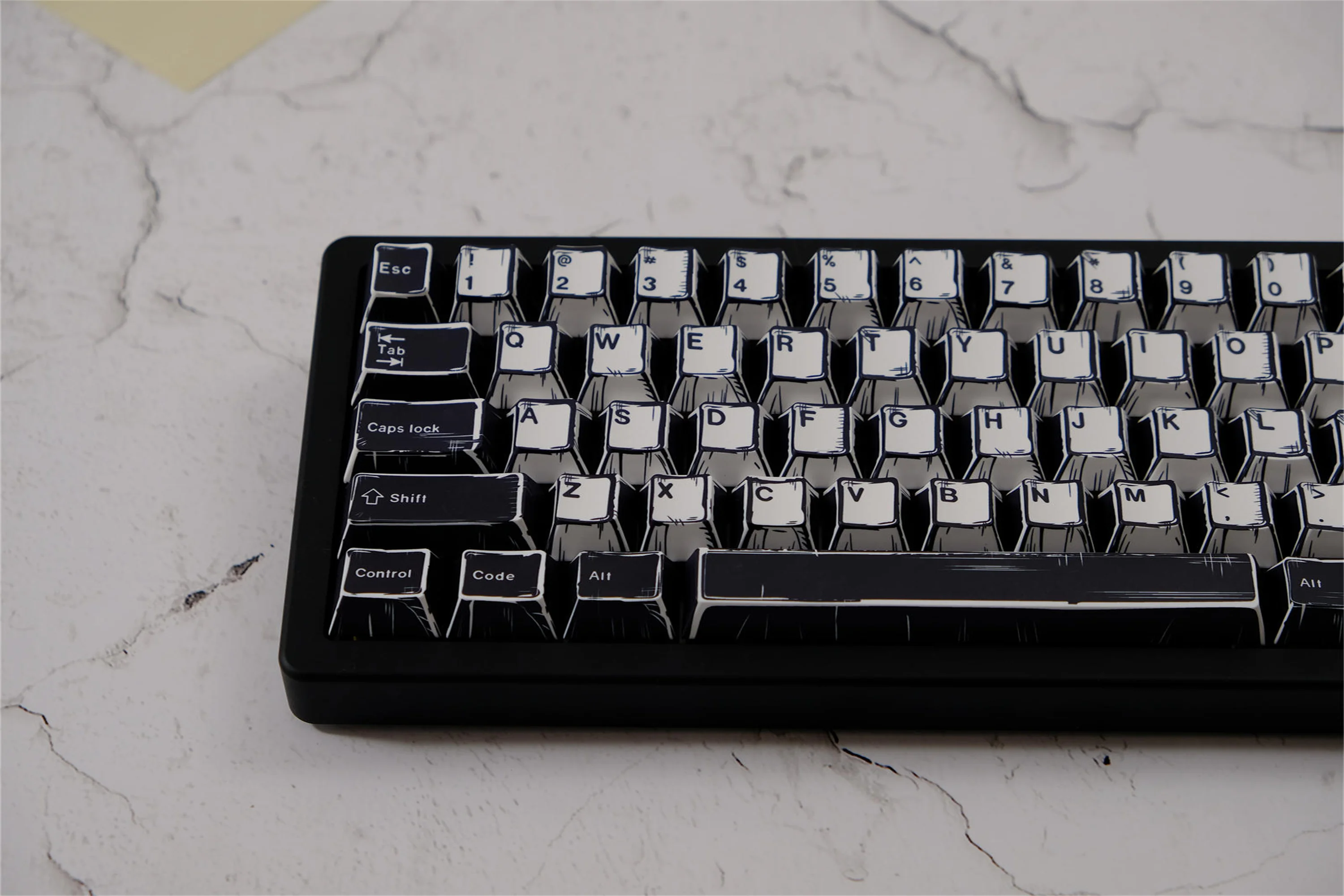 WOB Comics Style Keycaps 151 Keys PBT Material CHERRY Profile DYE-SUB Keycap For MX Switch Mechanical Keyboard ISO ANSI Layout