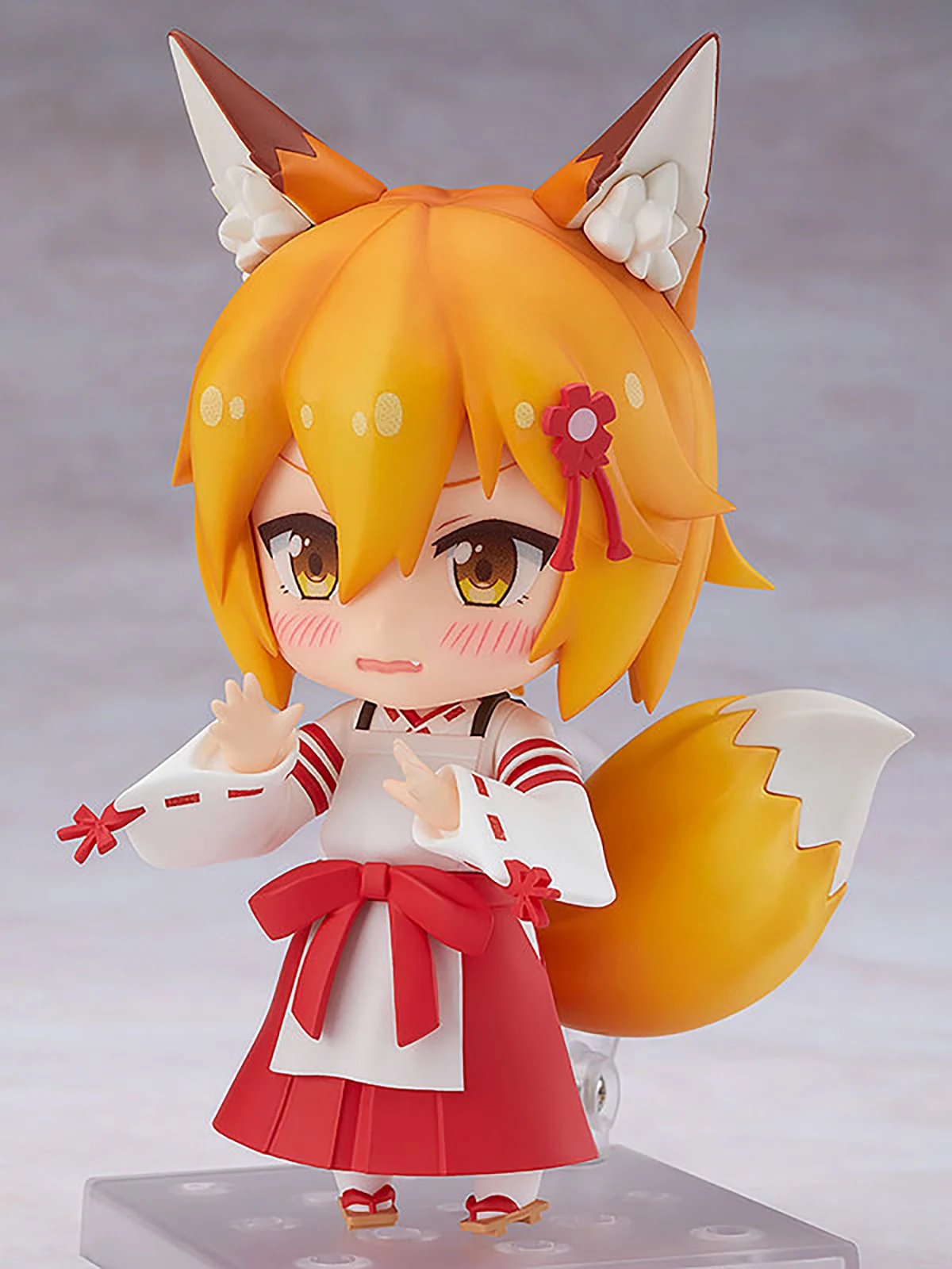 Oryginalne figurki/nakładki Nendoroid firmy Good Smile Company ( # 1271) Figurka akcji Sewayaki Kitsune No Senko-san Senko H=100mm