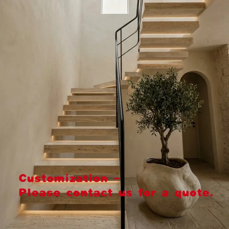 custom.Sleek Floating Staircase Maximizing Natural Light in Open Plan Living