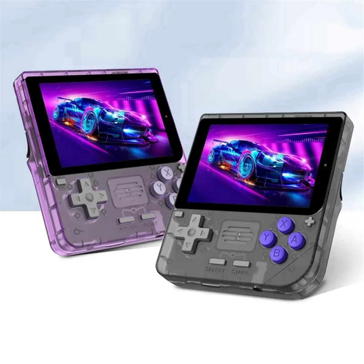 

Hot! V10 3.5 Inch IPS OCA HD Full-Fit Screen Mini Game Console Portable Nostalgic Handheld Game Console Without Card Purpler