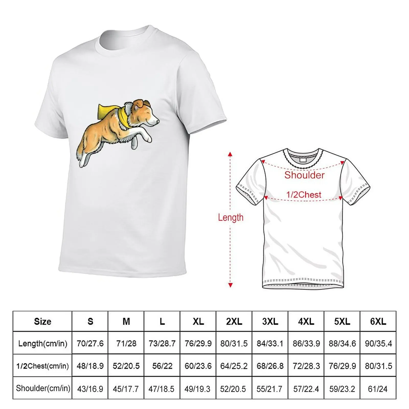 Leaping border collie T-Shirt men t shirt cotton 100% man t shirt designer man t shirt luxury T-shirt