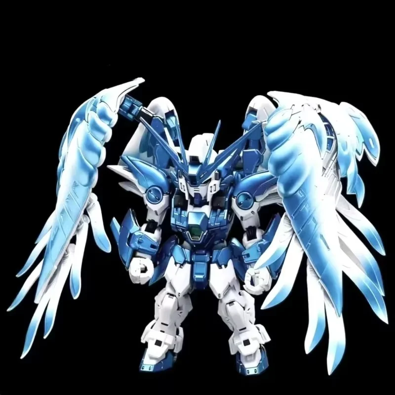 

2026 New MGSD Glacier Blue Gradient Wing Gundam Assembly Model Kit Water Decals & Display Stand Desktop Collectible Hobby Gift