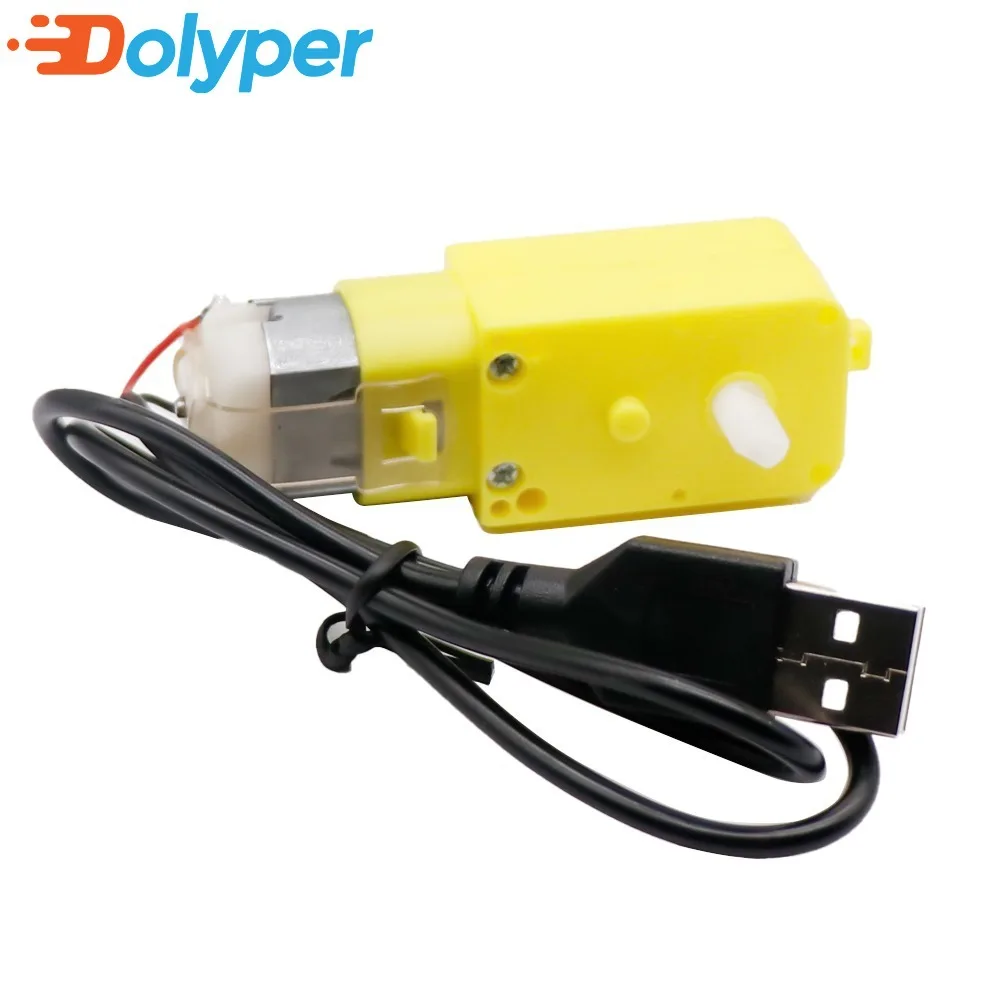 1/2/3pcs TT Deceleration Motor Makerworld Creative DIY Motor Parts Single Axis 0.5M USB Connector Cable DC5V59RPM