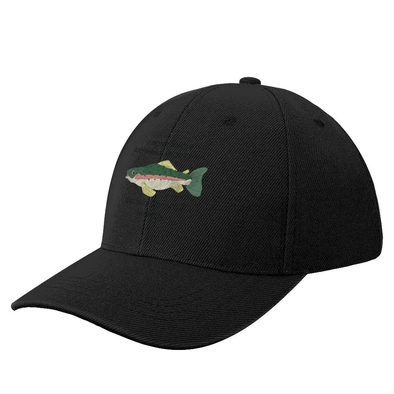 I Don't Know Anything About Fish, But Boy Do I Love Women REDESIGN (rainbow trout version) Baseball Cap