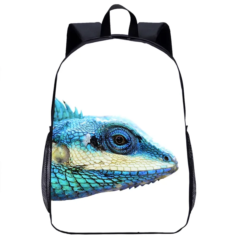 

Lizard 3D Printed School Bags Kids Bookbags Animal 16 Inch Backpack for Teenagers Boys Girls Kindergarten Backpacks Child Gift