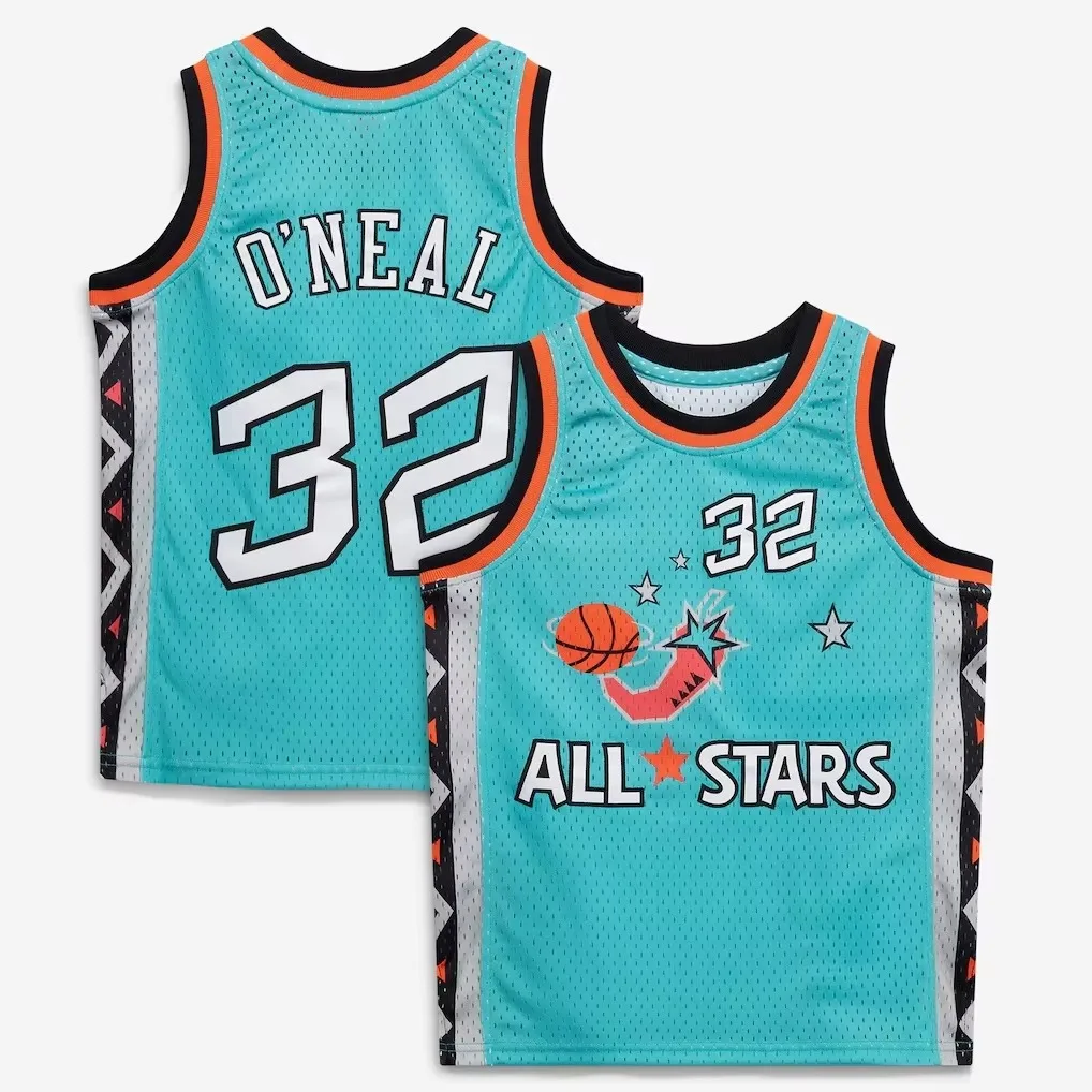 Retro O'Neal Orlando 3D Printed Basketball Jersey Men Summer Sports Comfort Vest Breathable Quick Drying Streetwear Clothing