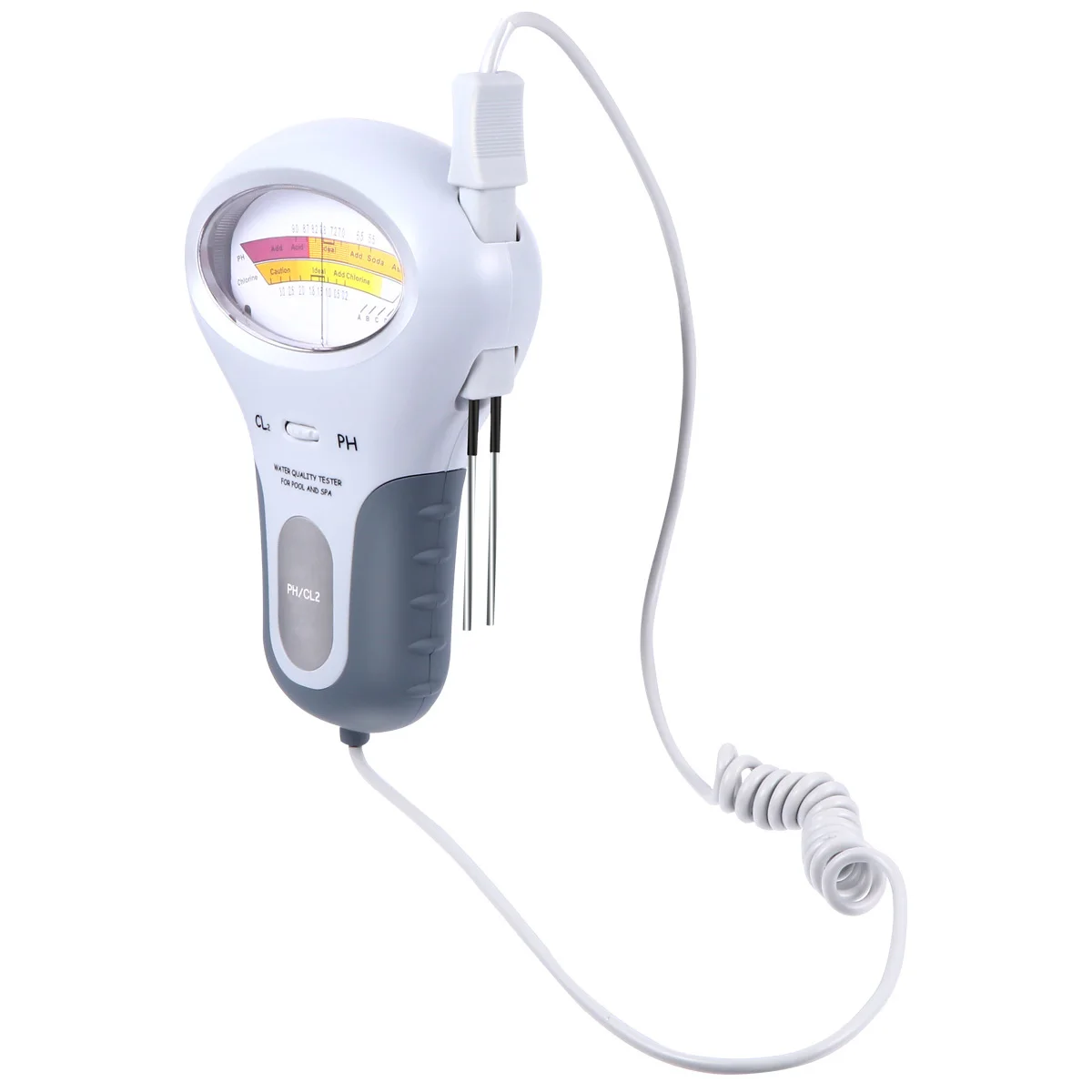 

Pool Water Quality Tester Large Screen PH Meter Chlorine Portable Easy Operation for Swimming Pools Spas Water