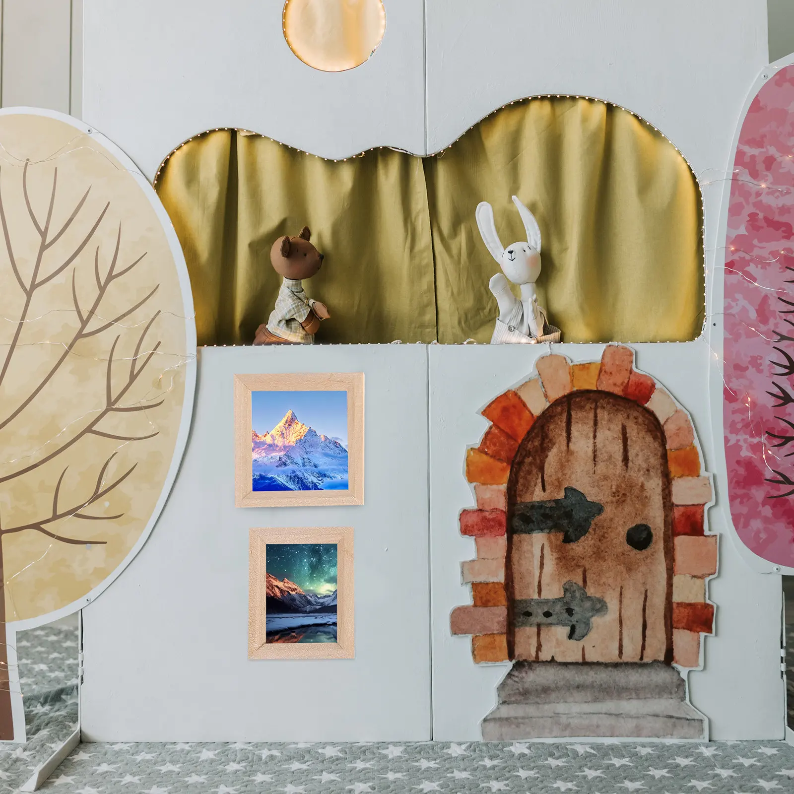 

10Pcs Miniature Photo Frames Wooden Frames Bulk Unpainted Smooth Edges for Mini House Decoration DIY Crafts Accessories