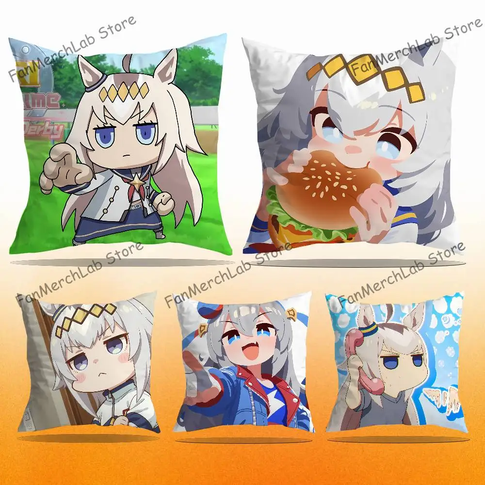 

P-Pretty Anime D-Derby O-Oguri CapS Cushion For Bedroom Car Coffee Shop Room and Living Room Sofa Decorative Pillow Cover Case