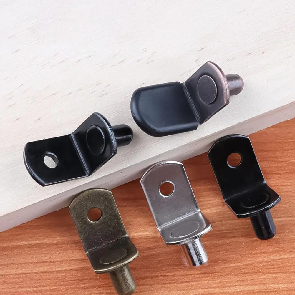 

20 Pcs Shelf Pegs Hardware Bracket Cabinet Holders Kitchen Cupboards Durable Iron Shelving Supports Shelf Pegs Pin
