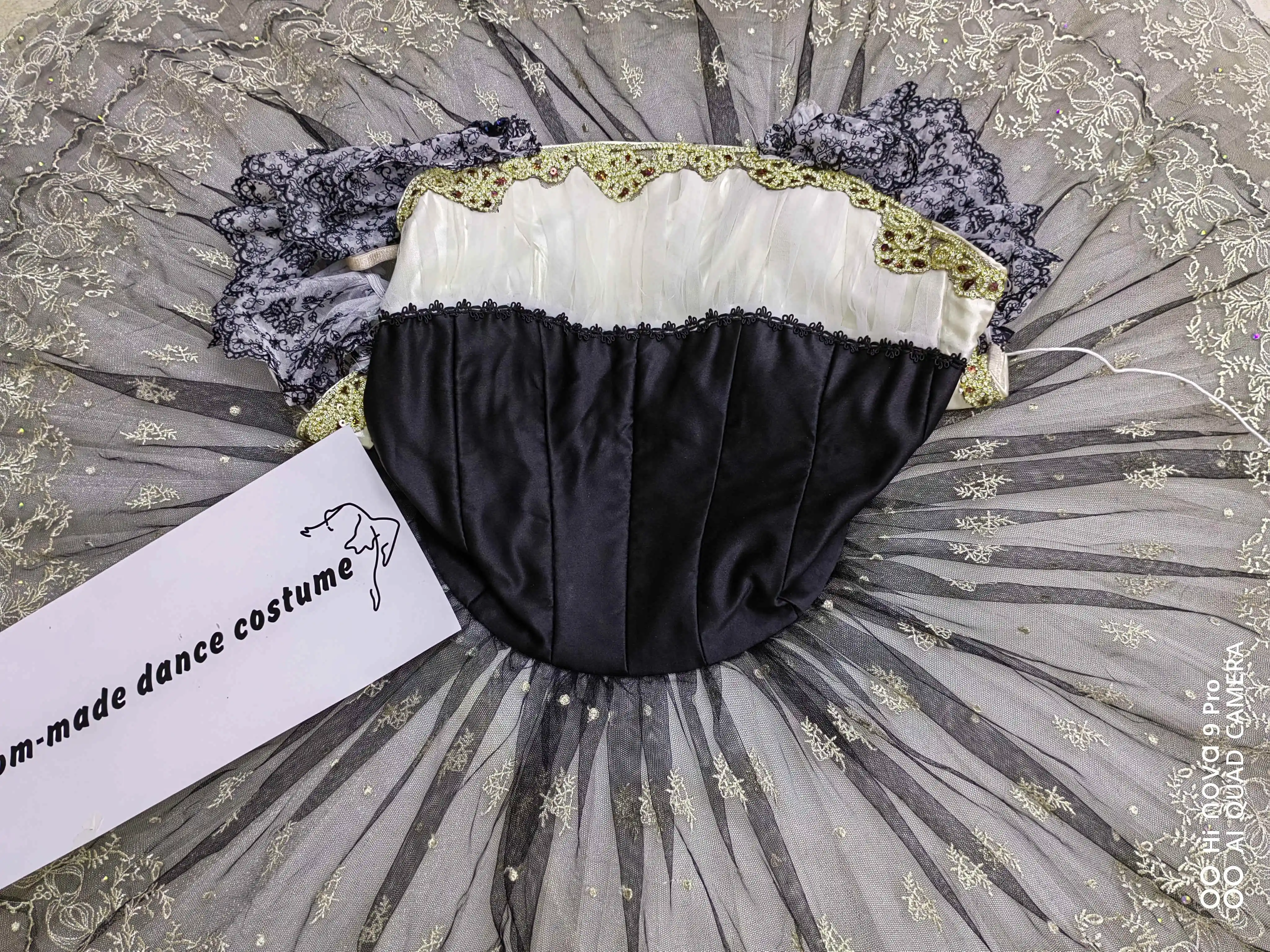 Nova saia de balé profissional clássico panqueca tutu trajes