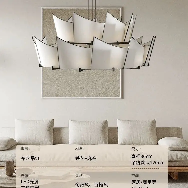 أسود أبيض زن على غرار الكلاسيكية الصينية قلادة ضوء مصباح السقف الرئيسي لغرفة المعيشة، غرفة الطعام غرفة خاصة صندوق المطعم