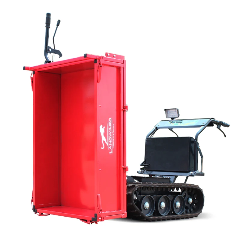 

Electric Crawler Transporter 500KG Walk-behind Mini Dumper Truck Wireless Remote Control Agricultural Transport Truck Customized