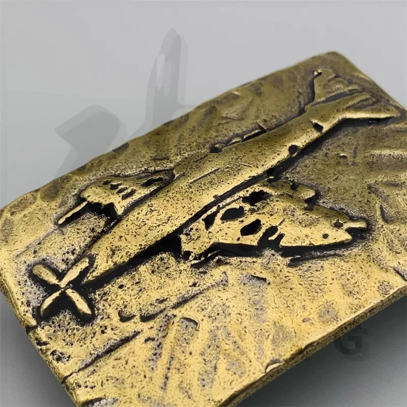 3.6/3.9cm Belt Buckle Pure Copper Smooth Buckle Belt Buckle Accessories Belt Head Retro Hebilla Cinturon Hombre Boucle Ceinture