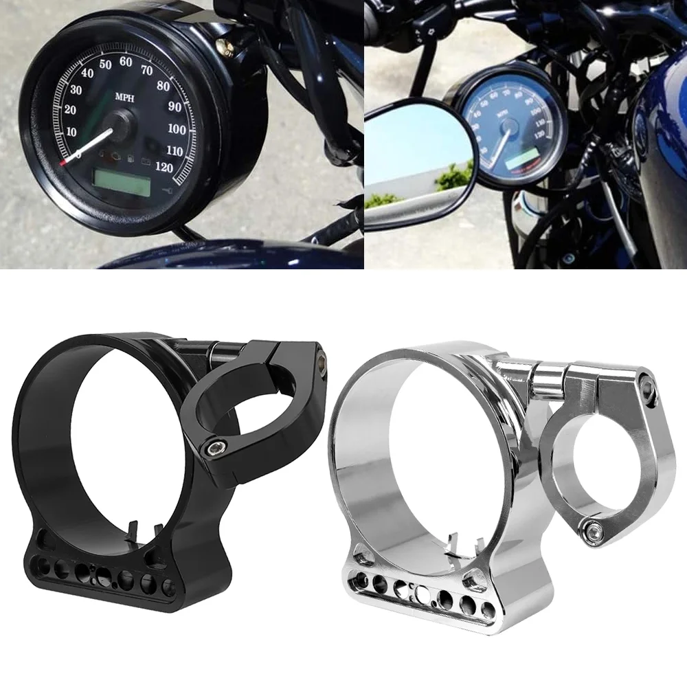 

39mm Motorcycle Side Speedometer Relocation Bracket Mount For Harley Sportster 883 1200 XL 93-15 Dyna Low Rider Street Bob 93-05